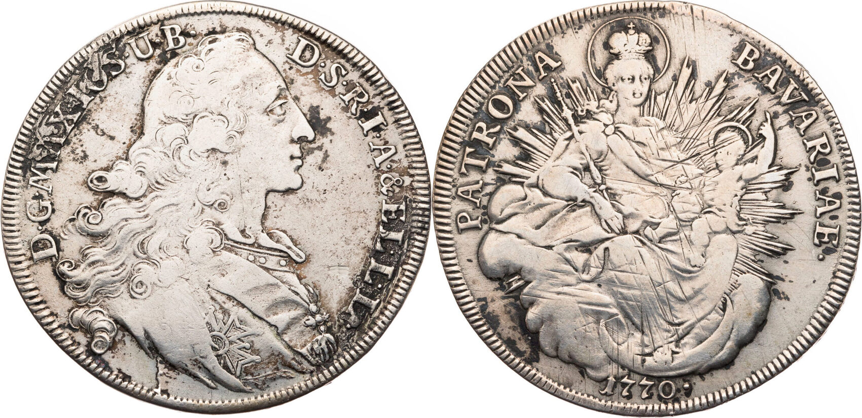 Bayern Madonnentaler 1770 Maximilian III. Joseph (17451777) sss