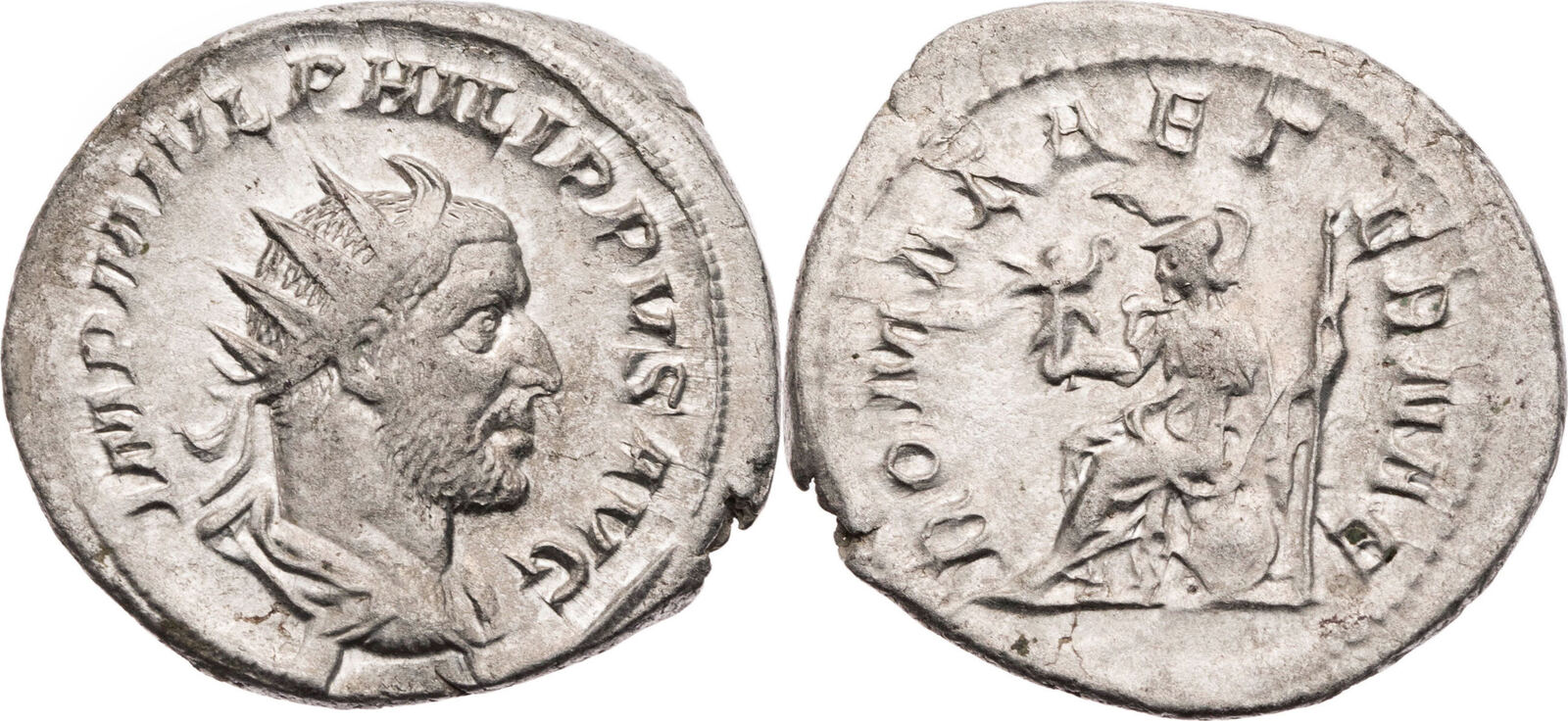 Römische Kaiserzeit Antoninian 247249 n. Chr. Philippus I. Arabs