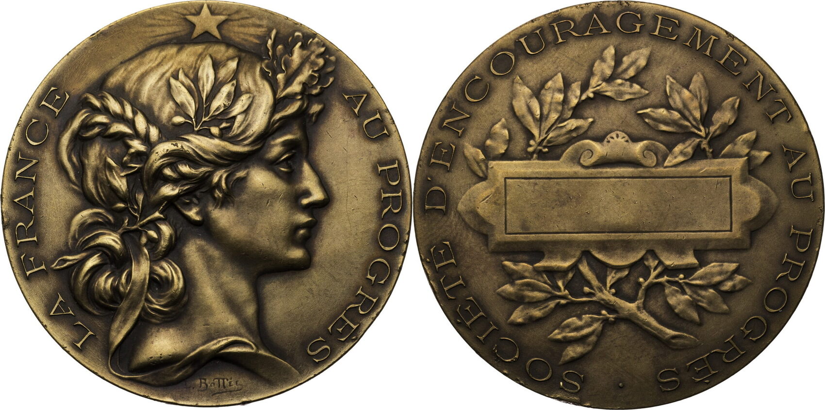 Frankreich o.J. Medaille von Louis Bottée Gesellschaft zur Förderung