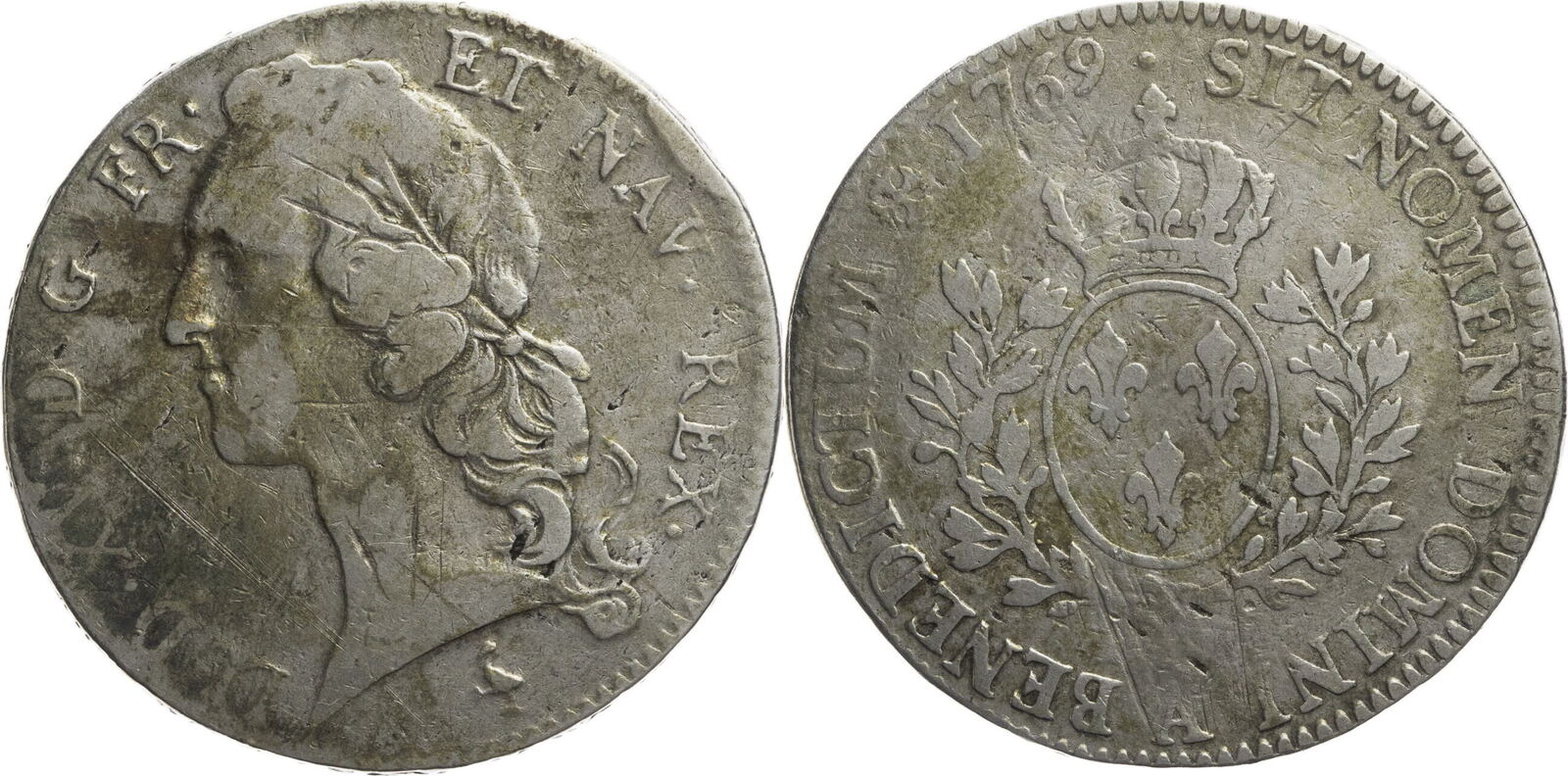 Frankreich 1 Écu 1769 A Ludwig XV. (17151774) sss, Kratzer, Rf. MA