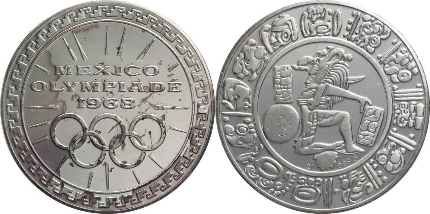 Médaille Olympique 1968 - Club Français, Basket-ball, Années 60, Porté