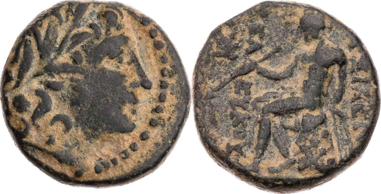 Seleukiden AEs 223187 v. Chr. Antiochos III. der Große, Kopf des