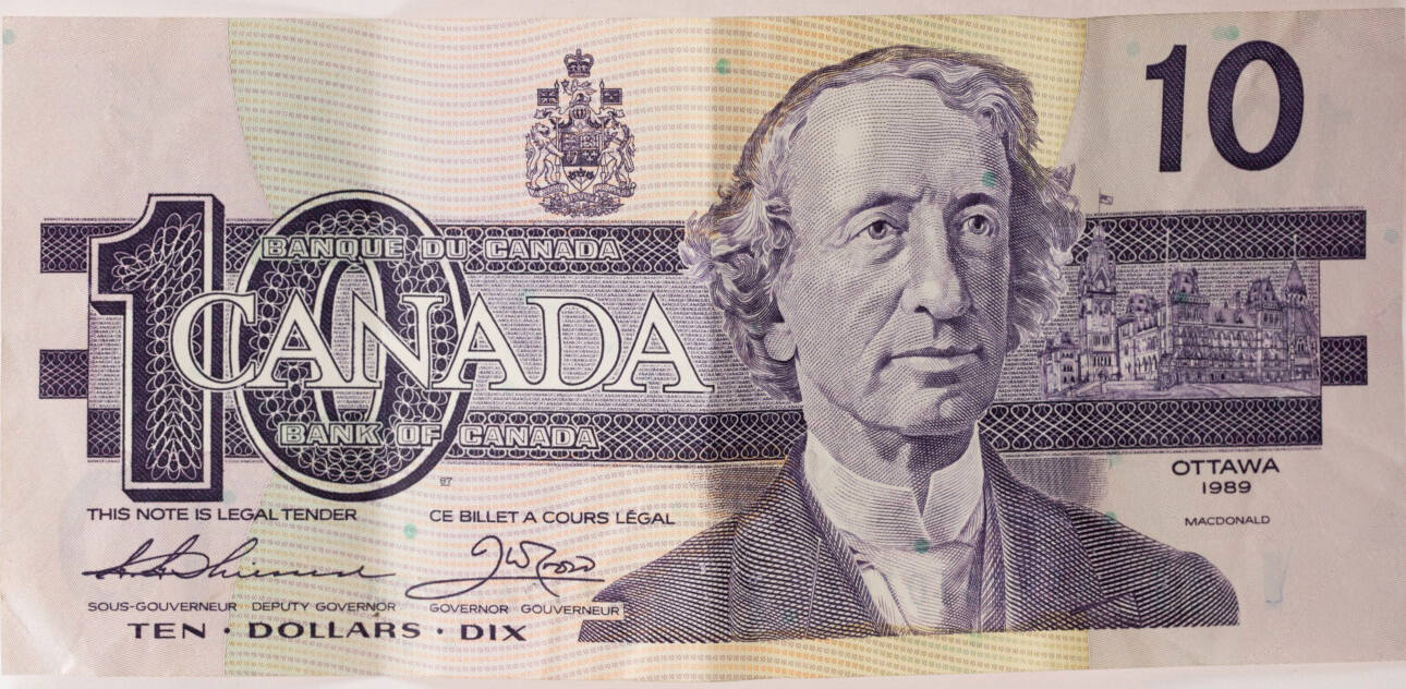 Kanada 10 Dollars 1989 MacDonald Us. GGT und JWC III