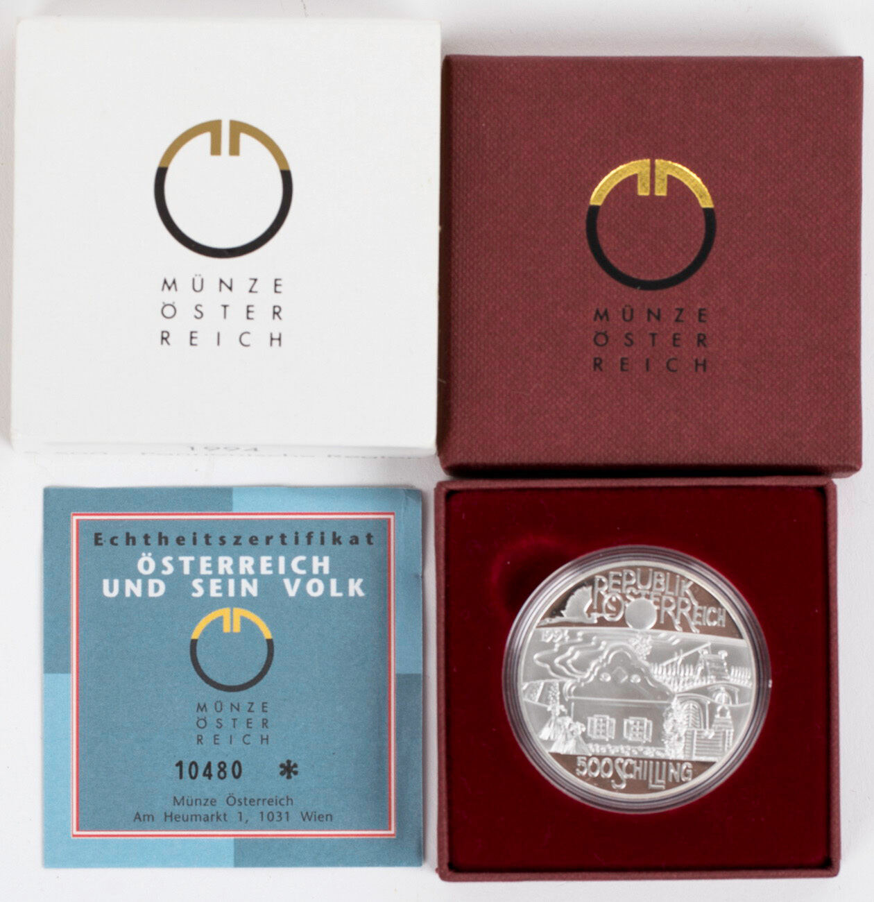 500 Schilling 1993 Österreich und sein Volk - Pannonische Region PP ... 500 Schilling 1993 Österreich und sein Volk - Pannonische Region PP ...