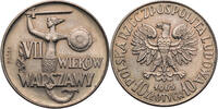 10 Zloty 1965 Polen, Volksrepublik 700 Jahre Warschau  - Probe/Proba vz