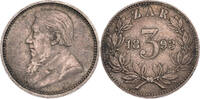 Südafrika 3 Pence Kursmünze (1892-1897) -