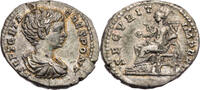Römische Kaiserzeit Denar Geta Caesar, Büste / SECVRIT IMPERII, Securitas mit Globus -