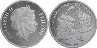 Fiji Inseln 1 Dollar Elizabeth II. (1952-2022) - Santa Maria, Christopher Columbus -