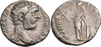 Römische Kaiserzeit Denar Clodius Albinus, Kopf / Minerva mit Schild, Lanze und Zweig -