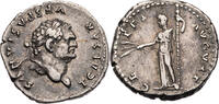 Römische Kaiserzeit Denar Titus Caesar, Kopf / CERES AVGVST, Ceres mit Kornähren und Szepter -