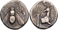 Ionien Tetradrachme Ephesos, Magistrat Mantikrates, Biene / Hirschprotome -