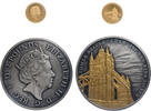 Großbritannien und Salomonen 2 Pounds + 10 Dollars Auf 125 Jahre Tower Bridge -