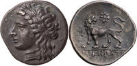 Ionien Drachme Milet, Magistrat Nikeratos, Kopf des Apollon / Löwe -