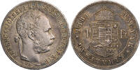 Ungarn 1 Forint Franz Josef I. (1848-1916) - Kursmünze (1882-1890) -