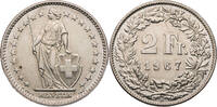 Schweiz 2 Franken Helvetia - Kursmünze (1874-1967) -