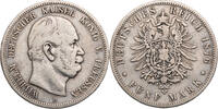 Kaiserreich, Preussen 5 Mark Wilhelm I. (1861-1888) – Kursmünze (1874-1876) -