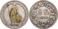 Schweiz 2 Franken Helvetia - Kursmünze (1874-1967) -