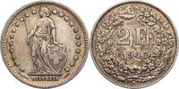 Schweiz 2 Franken Helvetia - Kursmünze (1874-1967) -