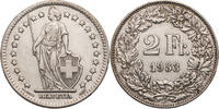 Schweiz 2 Franken Helvetia - Kursmünze (1874-1967) -