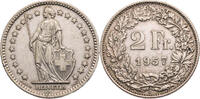 Schweiz 2 Franken Helvetia - Kursmünze (1874-1967) -