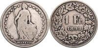 Schweiz 1 Franken Helvetia - Kursmünze (1875-1967) -