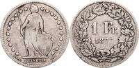 Schweiz 1 Franken Helvetia - Kursmünze (1875-1967) -