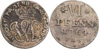 Paderborn, Bistum 6 Pfennig Wilhelm Anton von Asseburg (1763-1782) -