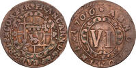 Paderborn, Bistum 6 Pfennig Franz Arnold von Metternich (1704-1718) -