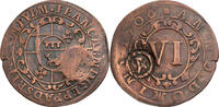 Paderborn, Bistum 6 Pfennig Franz Arnold von Metternich (1704-1718) -