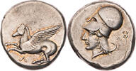 Akarnanien Stater Leukas, Pegasus / Kopf der Athena -