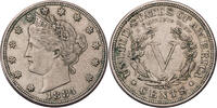 USA 5 Cents Liberty Nickel - Kursmünze (1883-1913) -