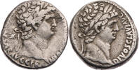 Syrien Tetradrachme unbestimmte Mzst., Nero mit Divus Claudius -