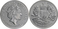 Großbritannien 2 Pfund Elizabeth II. (1952-2022) - Royal Arms, 1 oz Silber -