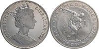 Gibraltar 1 Crown Elizabeth II. - Olympische Spiele 1992 in Barcelona - Diskusswerfer -
