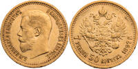 Russland 7 Rubel 50 Kopeken 1897 АГ Nikolaus II. (1896-1917) - Kursmünze (1897) ss-vz