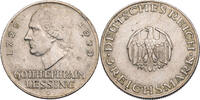 Weimarer Republik 3 Reichsmark Zum 200. Geburtstag von Gotthold Ephraim Lessing -
