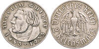 Drittes Reich 2 Reichsmark Zum 450. Geburtstag von Martin Luther -