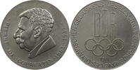 DDR Medaille Aus der Geschichte der Olympischen Spiele: Pierre de Coubertin -