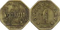 Belgien, Gent 1 Brotkaart Broodpenning / Brotpfennig -