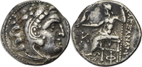 Makedonisches Königreich / Ionien Drachme Alexander III / Münzstätte Kolophon (Ionien)