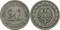 Deutschland - Kaiserreich 20 Pfennig F (Stuttgart)