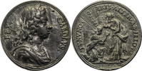 Schweden Zinnmedaille Karl XI. / Büste / Prophet Samuel und König David