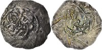 Altdeutschland Regensburg Dünnpfennig R! Heinrich I. von Wolfrathshausen / Bischof / Engelsbüste in Architektur