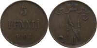 Finnland 5 Penniä Nikolaus II. (1896-1917) -