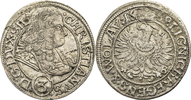 Schlesien-Liegnitz-Brieg 3 Kreuzer Christian (1639-1672) Lot zwei Stück 3 Kreuzer 1668&1669 Liegnitz-Brieg