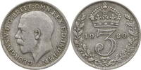 Großbritannien 3 Pence George V. -