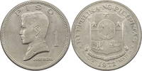 Philippinen 1 Piso 1972 Jose Rizal - Kursmünze f. vz 4,00 EUR Differenzbesteuert nach §25a UStG zzgl. 5,00 EUR Versand