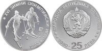 Bulgarien 25 Leva Olympische Sommerspiele 1992 in Albertville - Langlaufski -