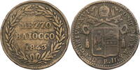 Vatikan ½ Baiocco Gregor XVI. (1831-1846) -
