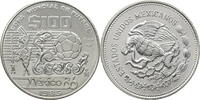 Mexiko 100 Pesos Auf die Fussball-Weltmeisterschaft 1986 in Mexiko -